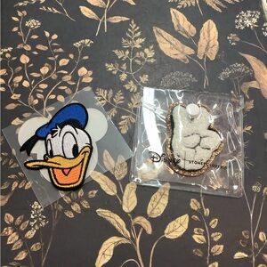 Disney Donald Duck and Mickey Peace Sign Patches Stoney clover lane x Disney